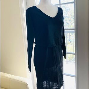 ZHPUAT Black Lightweight Sweater Dress Size Medium